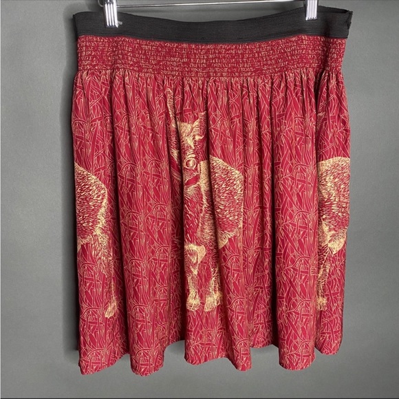 Anthro Corey Lynn Calter Silk Fox Skirt - Picture 6 of 10